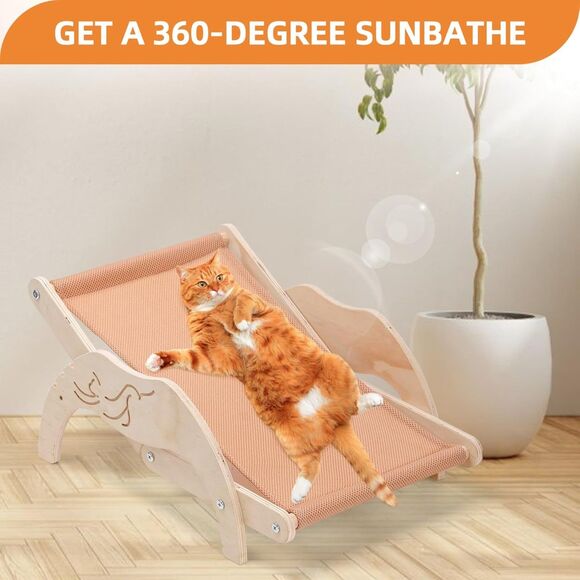 Cat Hammock Bed Small Dog Bed Beach Chair Lounge Chair - Picture 4 of 7